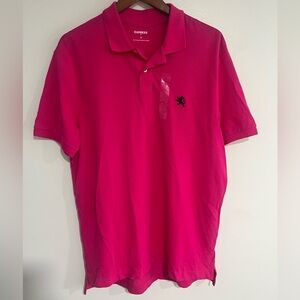 Express Men's Bold Pink Polo Shirt